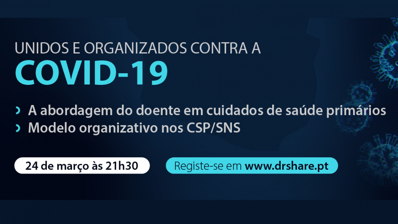 Webinar sobre a organização dos cuidados de saúde primários no contexto da covid-19